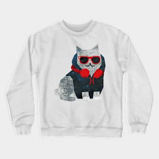 cool cat Crewneck Sweatshirt